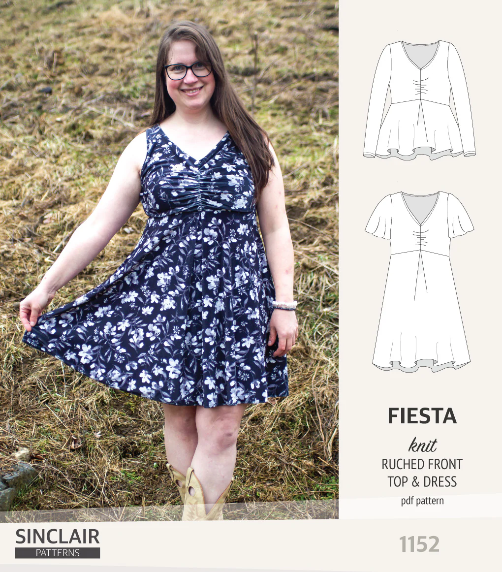 Fiesta ruched bust knit top and dress (PDF) - Image 28