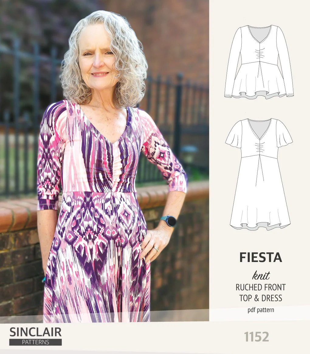 Fiesta ruched bust knit top and dress (PDF) - Image 30