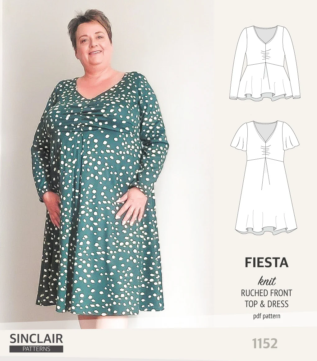 Fiesta ruched bust knit top and dress (PDF) - Image 33