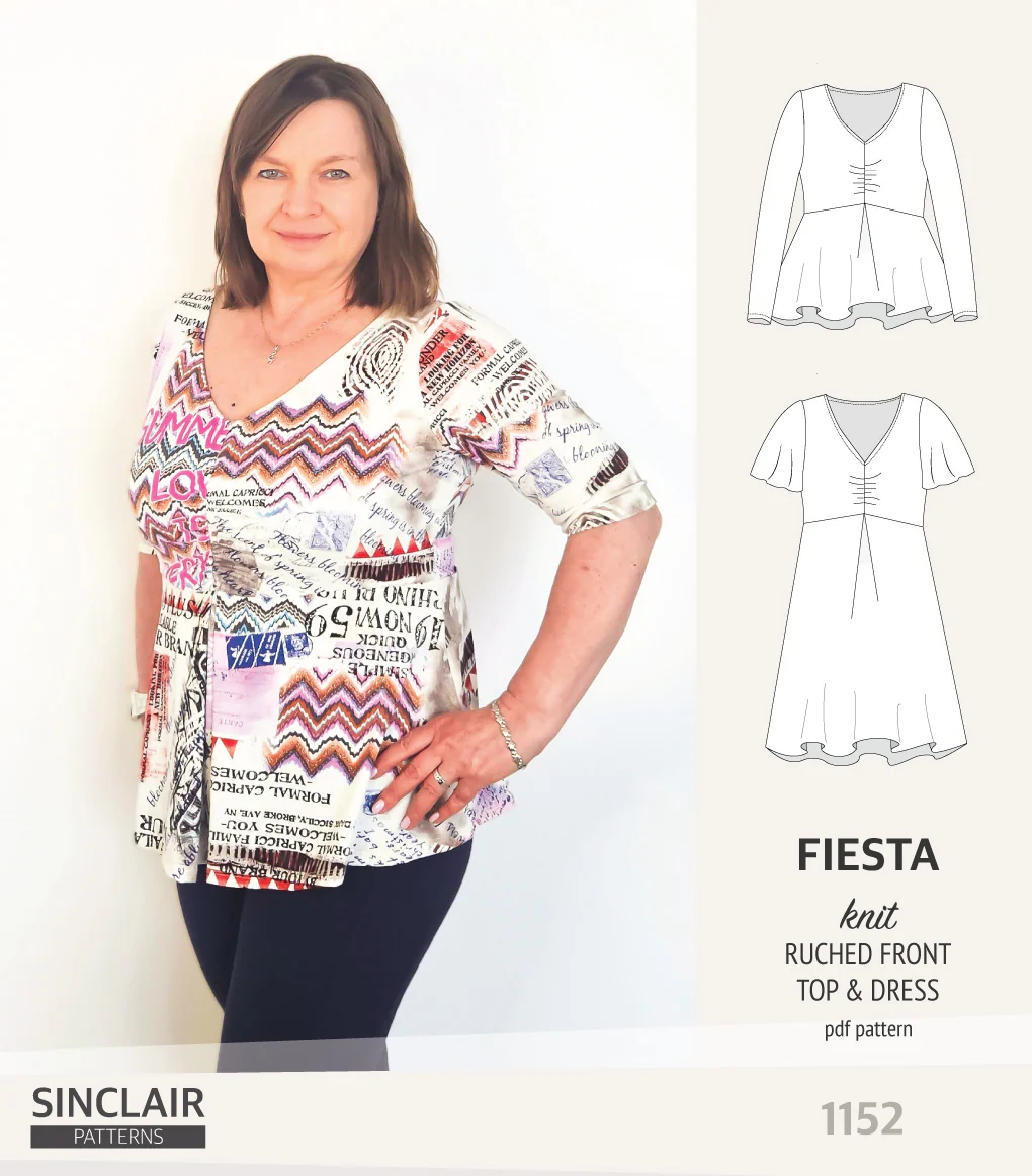 Fiesta ruched bust knit top and dress (PDF) - Image 35