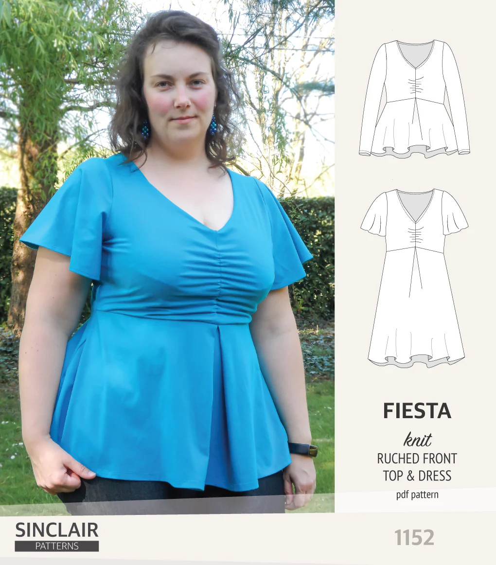 Fiesta ruched bust knit top and dress (PDF) - Image 36