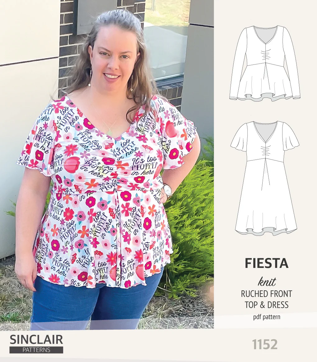 Fiesta ruched bust knit top and dress (PDF) - Image 37