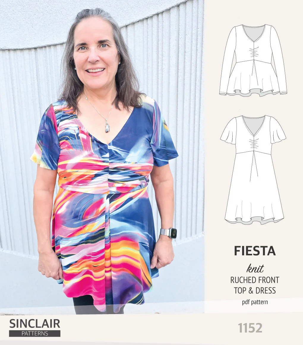Fiesta ruched bust knit top and dress (PDF) - Image 38