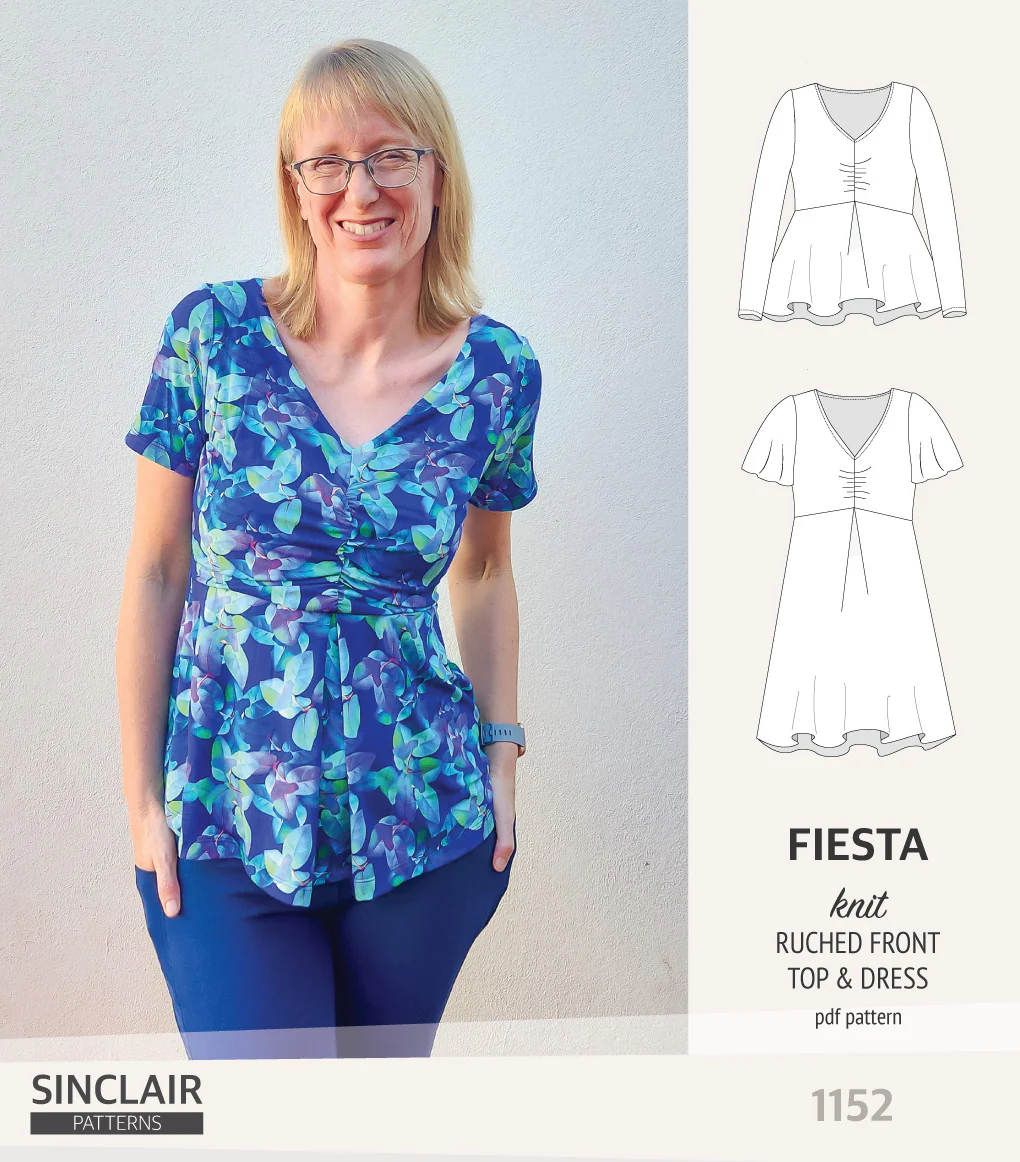 Fiesta ruched bust knit top and dress (PDF) - Image 39