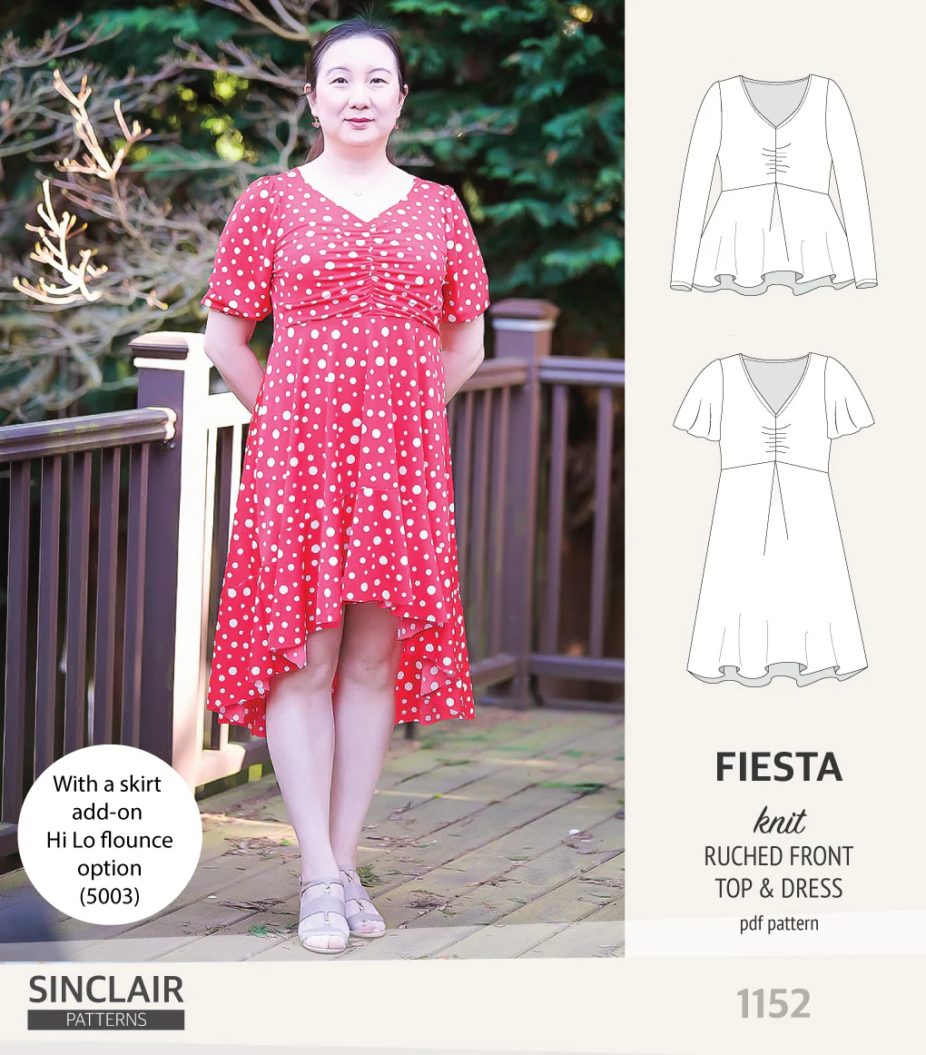 Fiesta ruched bust knit top and dress (PDF) - Image 41