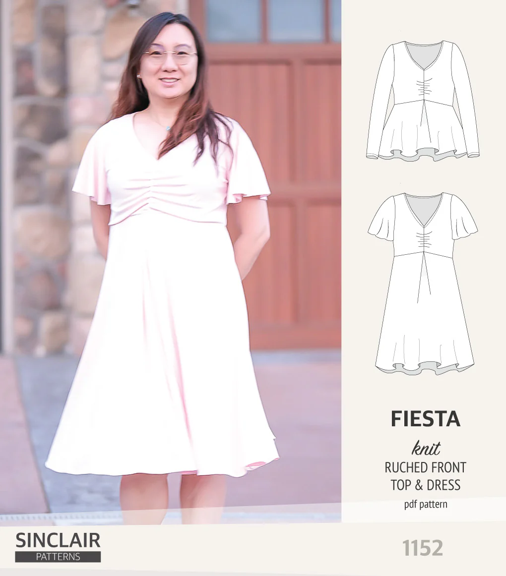 Fiesta ruched bust knit top and dress (PDF) - Image 9