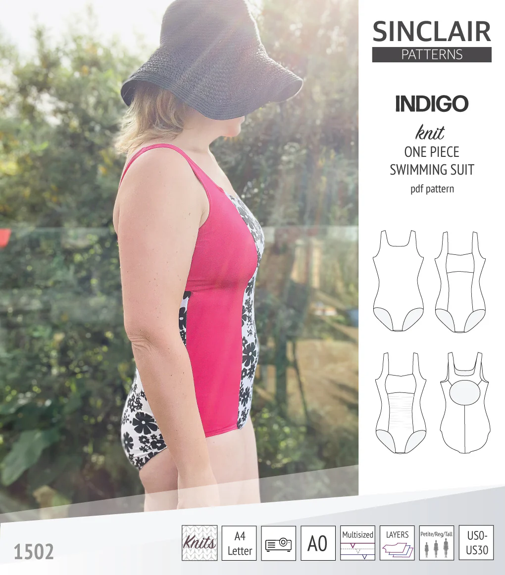 Indigo one piece swimming suit (PDF) - Image 24