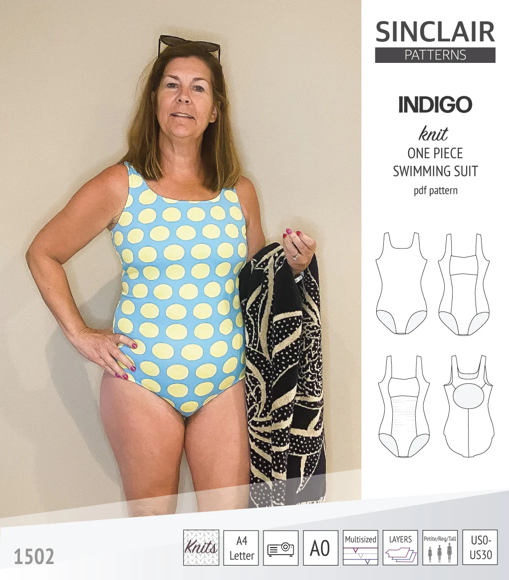 Indigo one piece swimming suit (PDF) - Image 51