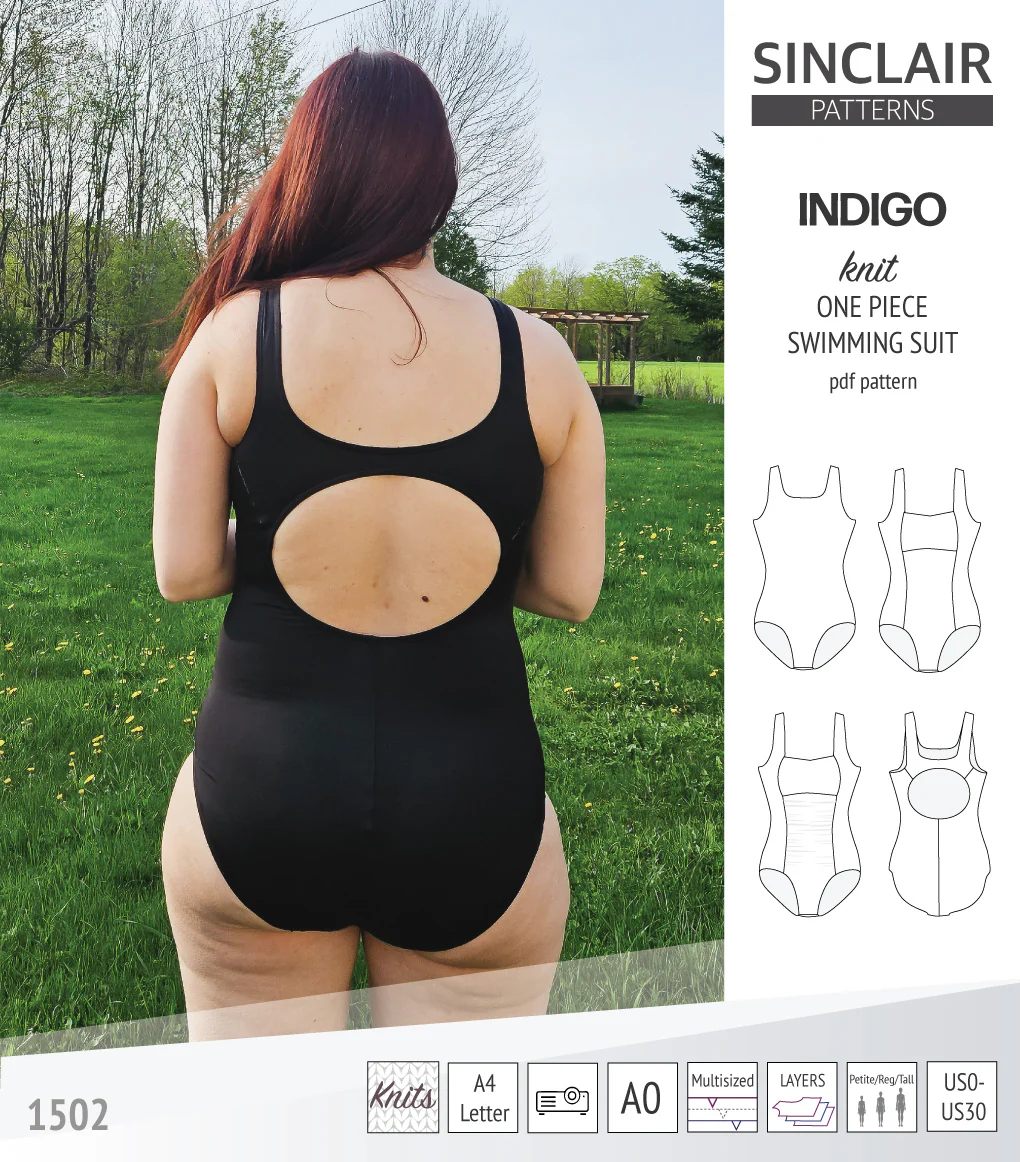 Indigo one piece swimming suit (PDF) - Image 59