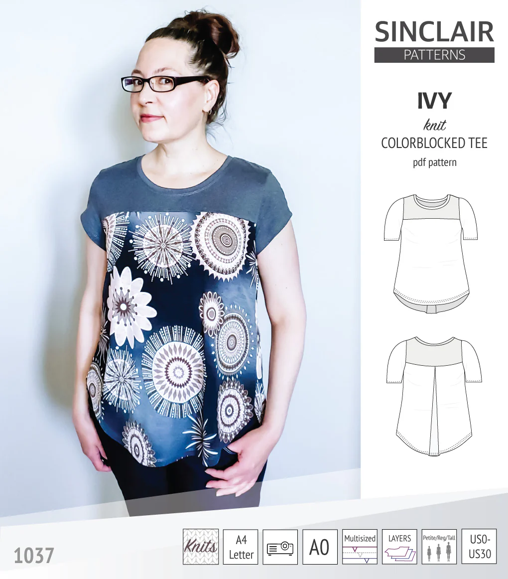 Ivy knit colorblocked tee (PDF) - Image 10