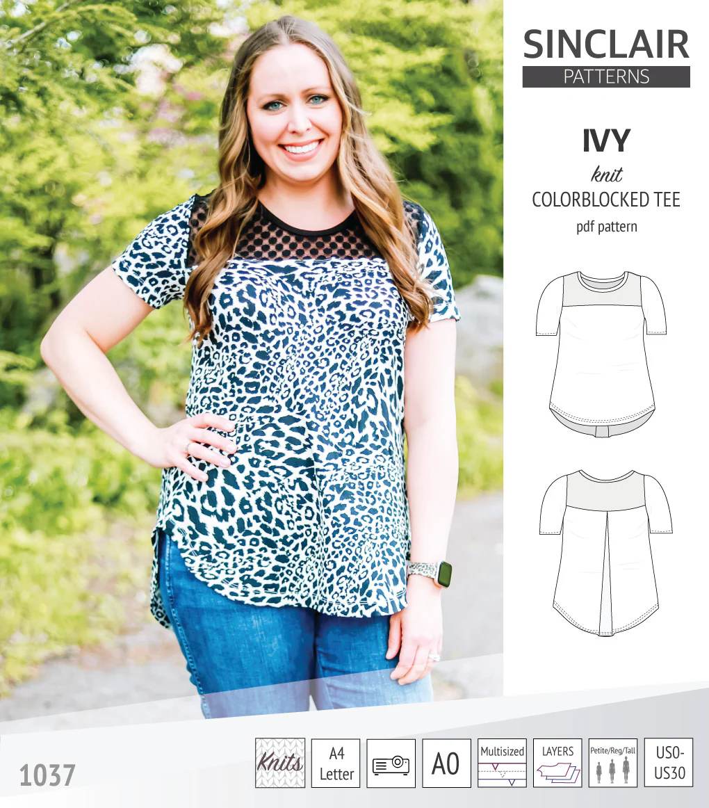 Ivy knit colorblocked tee (PDF) - Image 14