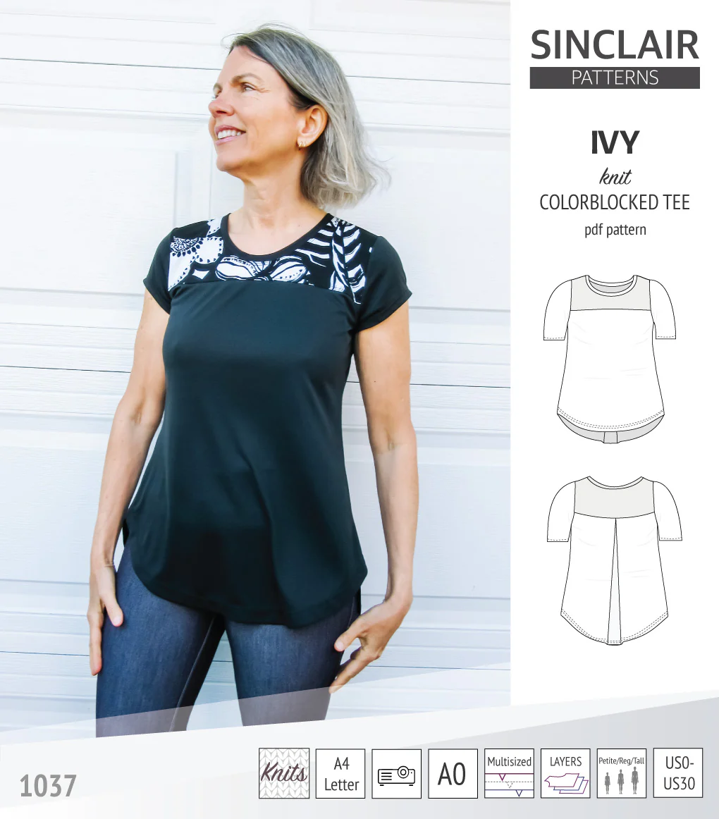Ivy knit colorblocked tee (PDF) - Image 15