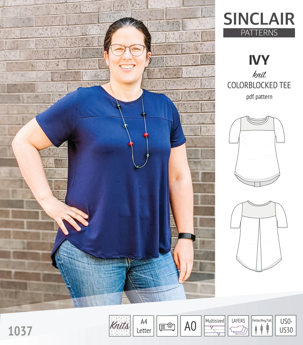 Ivy knit colorblocked tee (PDF) - Image 20