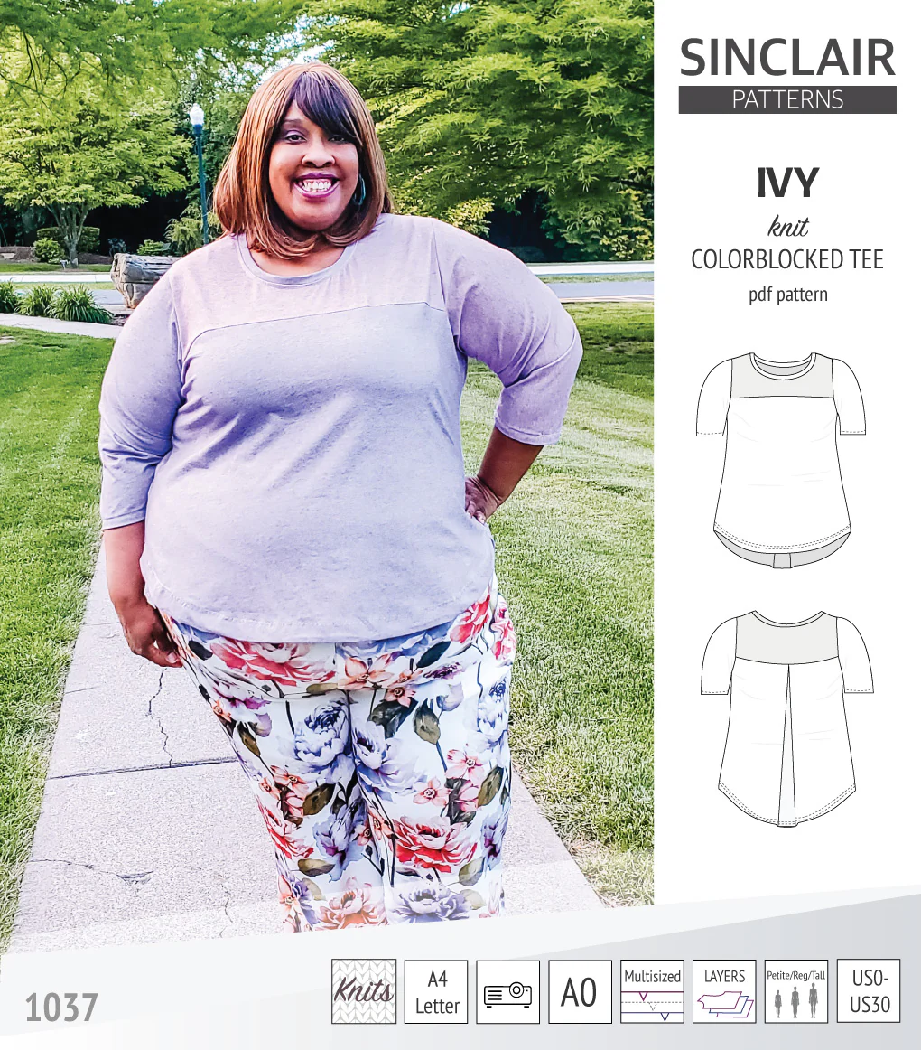 Ivy knit colorblocked tee (PDF) - Image 29