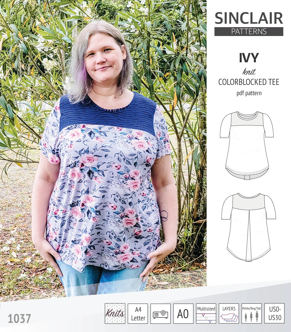 Ivy knit colorblocked tee (PDF) - Image 30