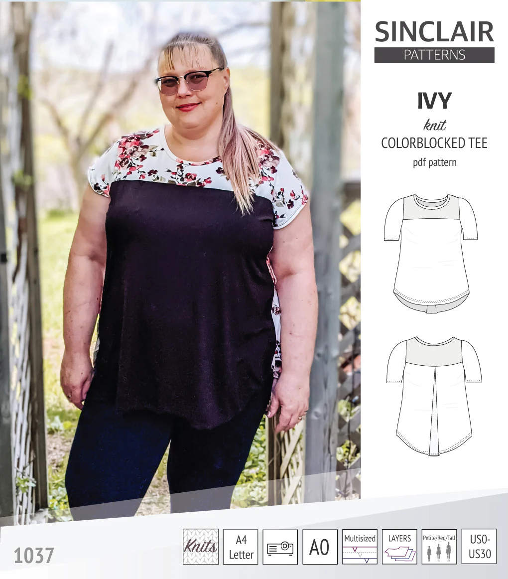 Ivy knit colorblocked tee (PDF) - Image 34