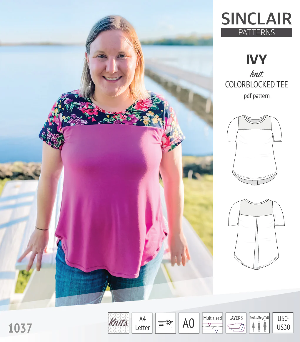 Ivy knit colorblocked tee (PDF) - Image 35