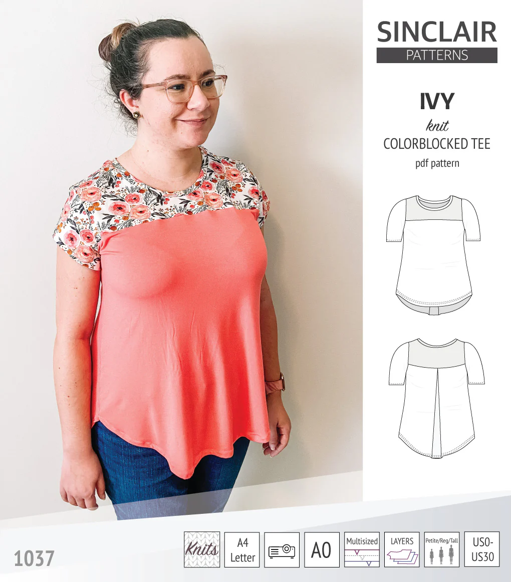 Ivy knit colorblocked tee (PDF) - Image 36