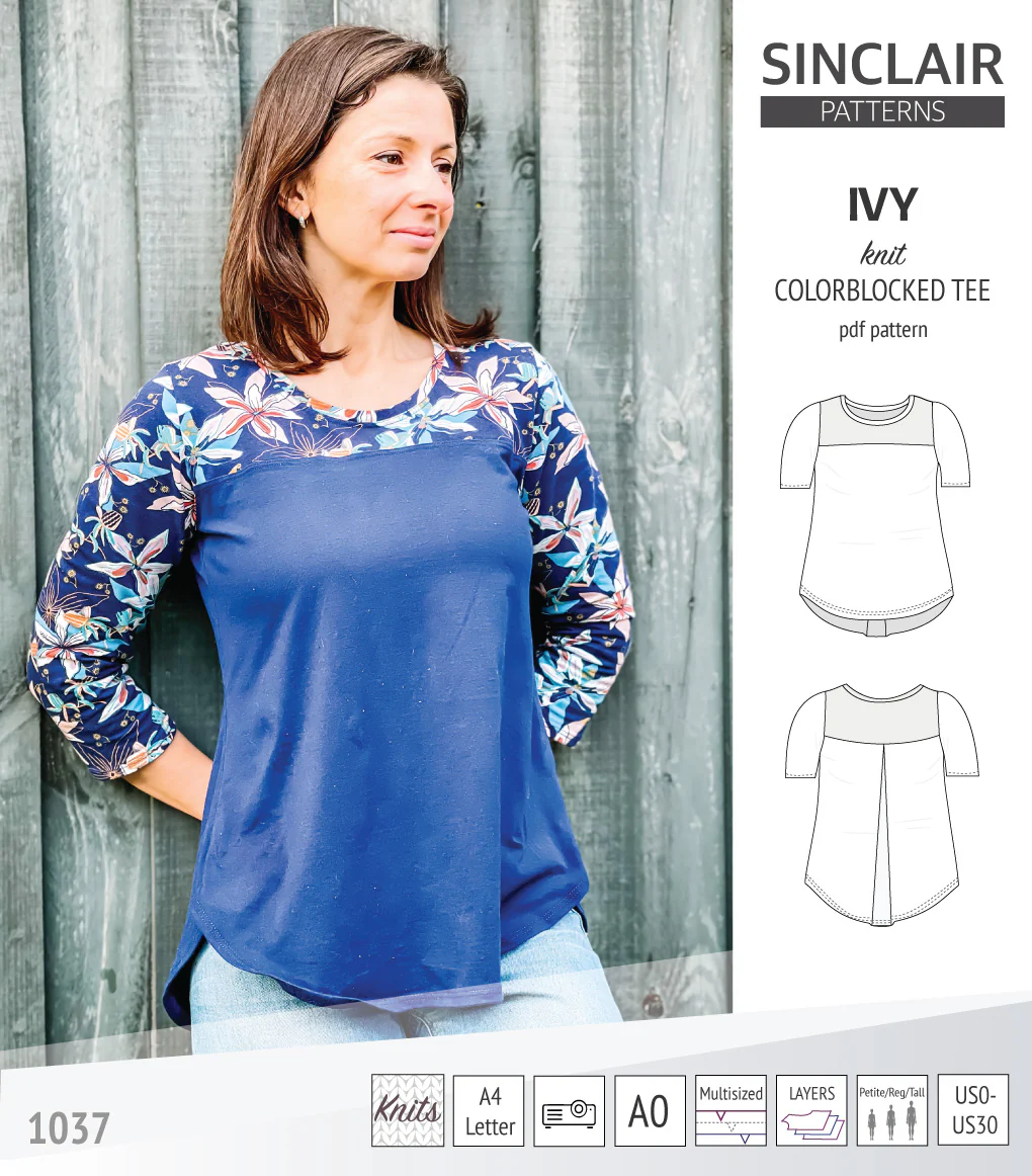 Ivy knit colorblocked tee (PDF) - Image 39