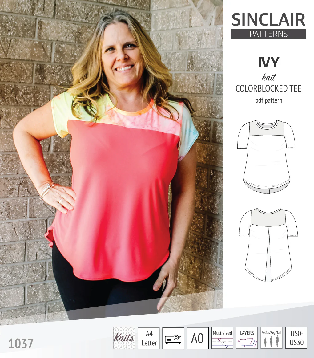 Ivy knit colorblocked tee (PDF) - Image 40