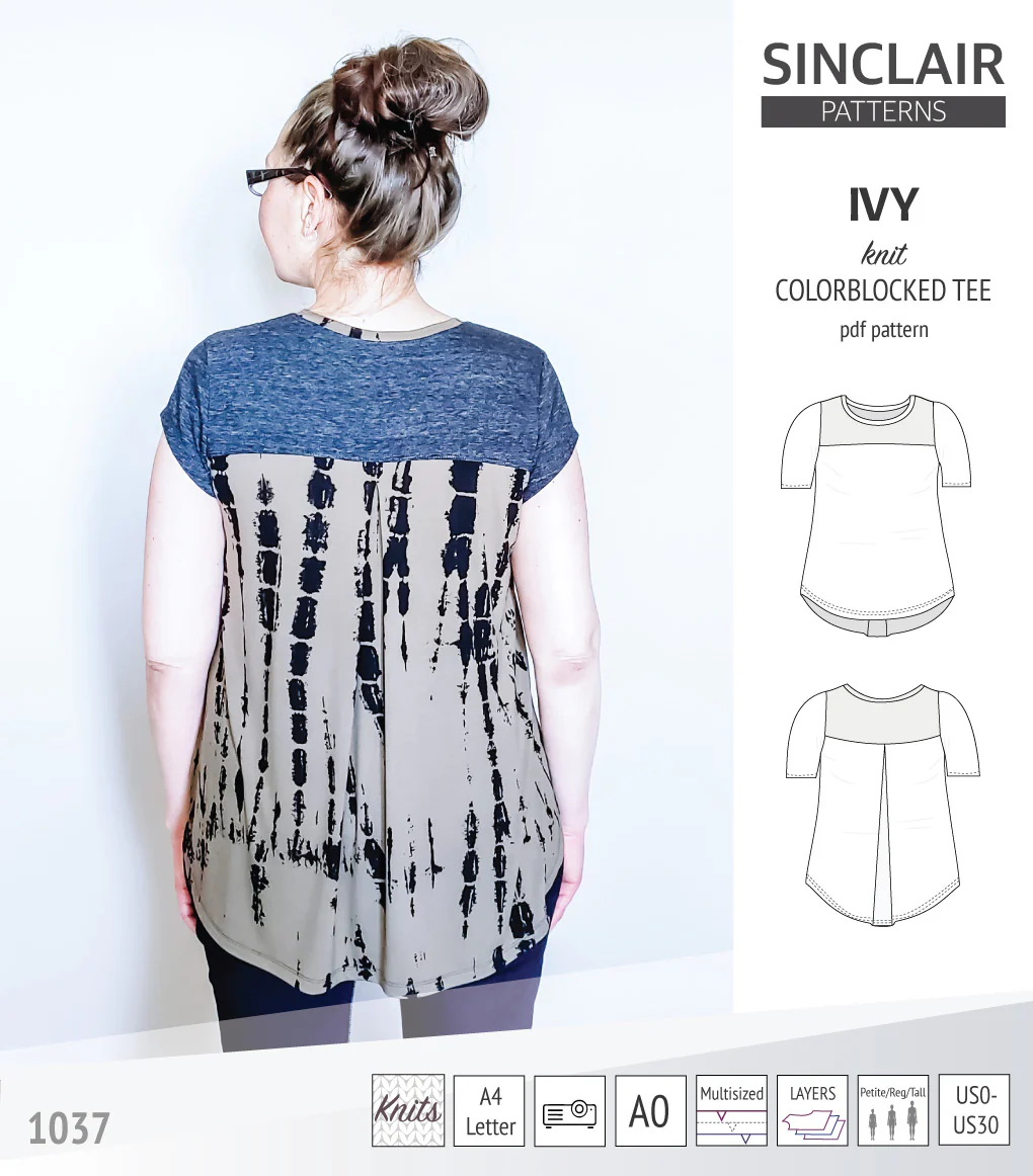 Ivy knit colorblocked tee (PDF) - Image 49