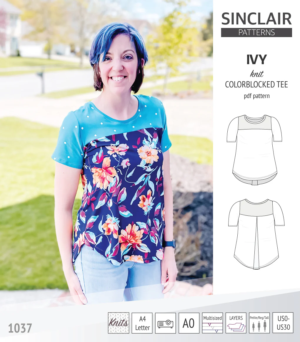 Ivy knit colorblocked tee (PDF) - Image 50