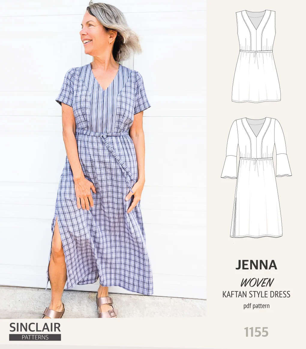 Jenna kaftan style dress (PDF)