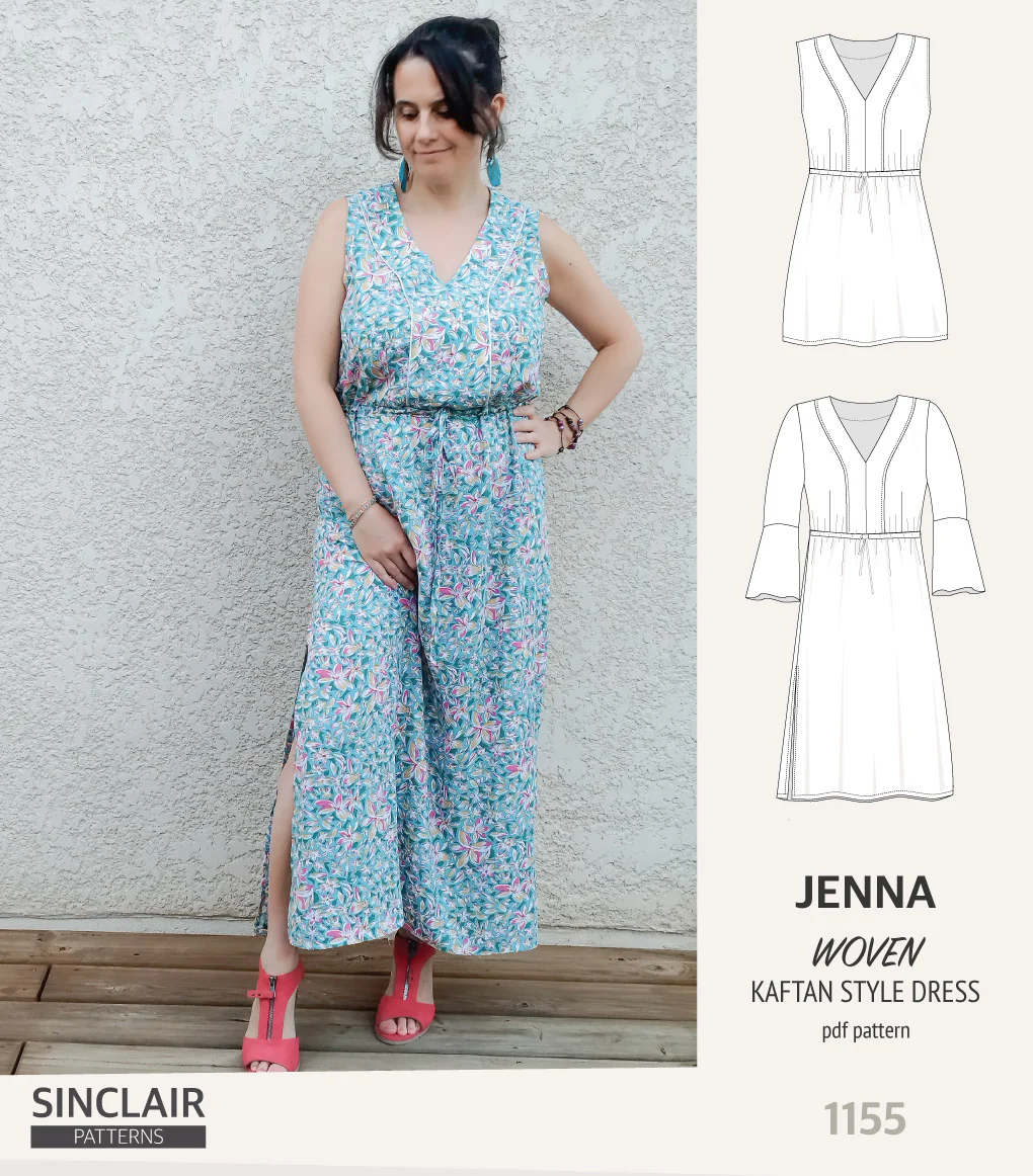 Jenna kaftan style dress (PDF) - Image 10