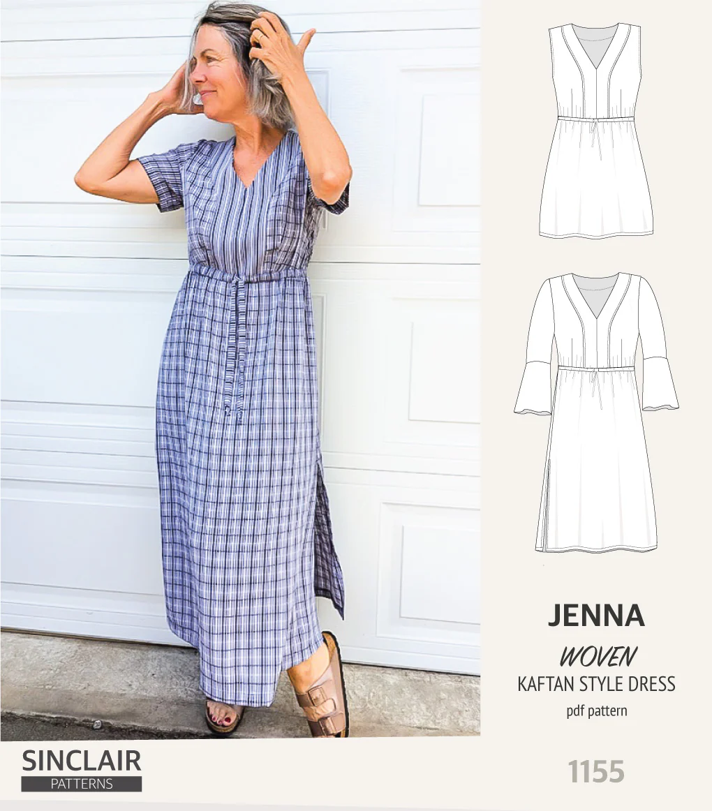 Jenna kaftan style dress (PDF) - Image 3