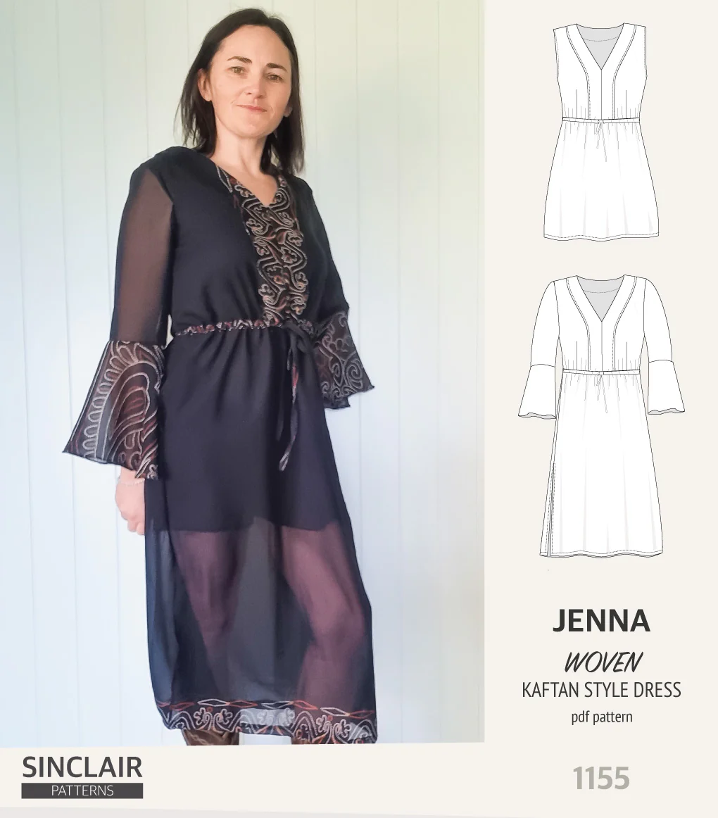 Jenna kaftan style dress (PDF) - Image 8