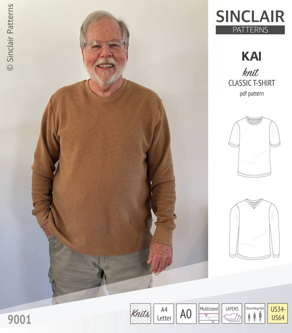 Kai semi fitted crew neck t-shirt for men (PDF) - Image 19