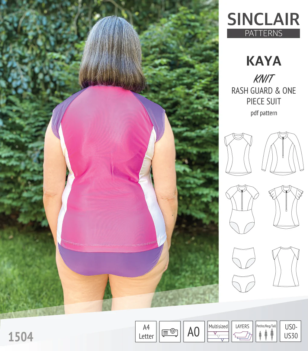 Kaya rash guard, bottoms and one piece swimming suit (PDF) - Image 10