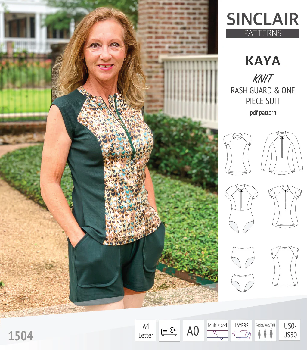 Kaya rash guard, bottoms and one piece swimming suit (PDF) - Image 11