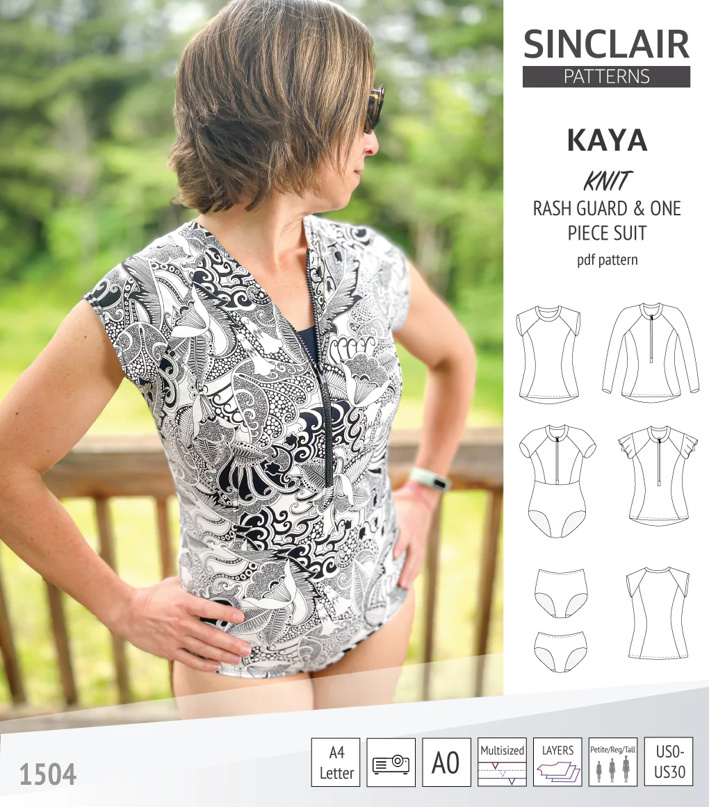 Kaya rash guard, bottoms and one piece swimming suit (PDF) - Image 13