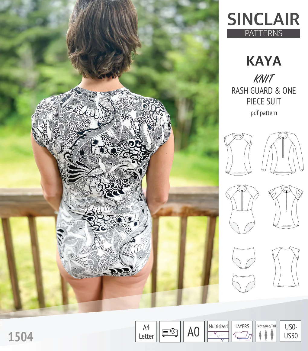 Kaya rash guard, bottoms and one piece swimming suit (PDF) - Image 14