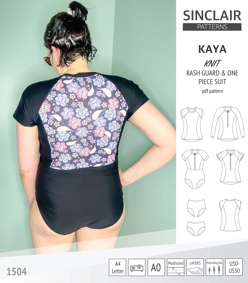 Kaya rash guard, bottoms and one piece swimming suit (PDF) - Image 16