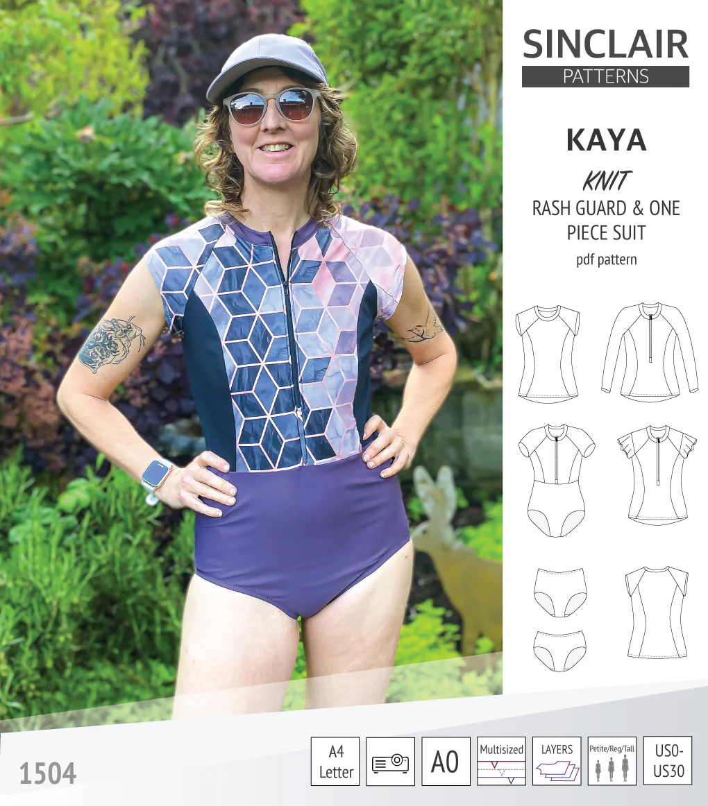 Kaya rash guard, bottoms and one piece swimming suit (PDF) - Image 17