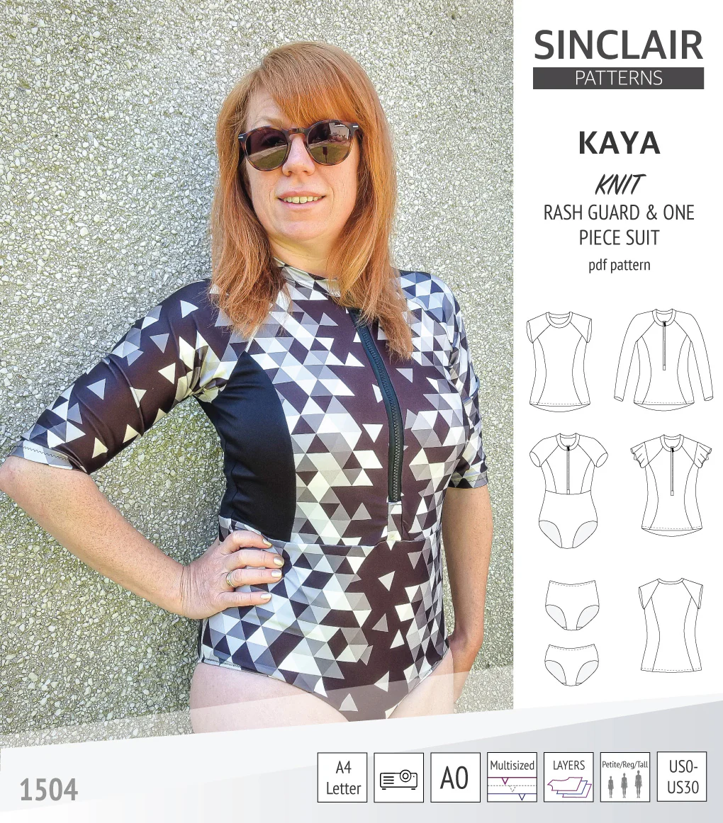 Kaya rash guard, bottoms and one piece swimming suit (PDF) - Image 19