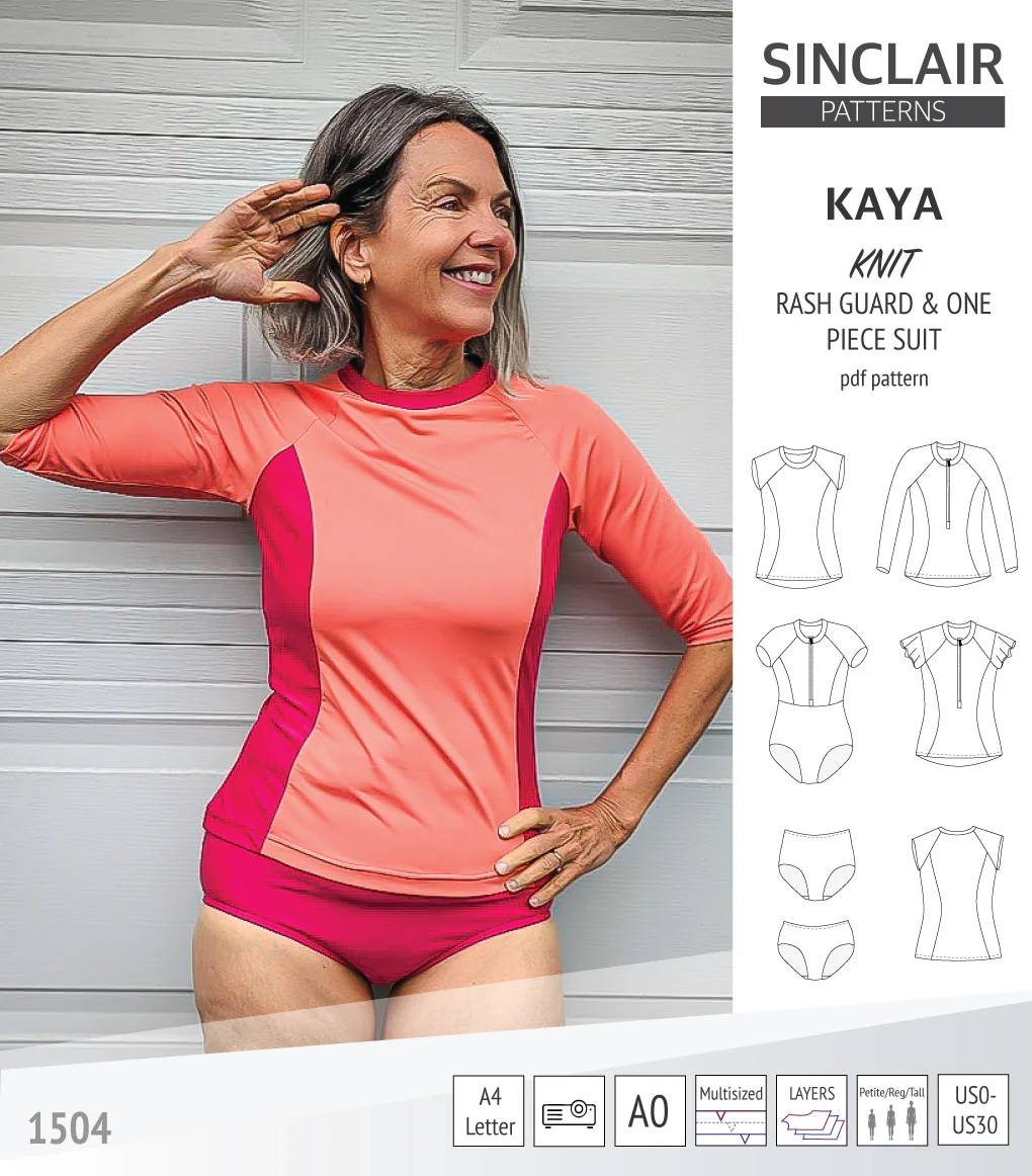 Kaya rash guard, bottoms and one piece swimming suit (PDF) - Image 20