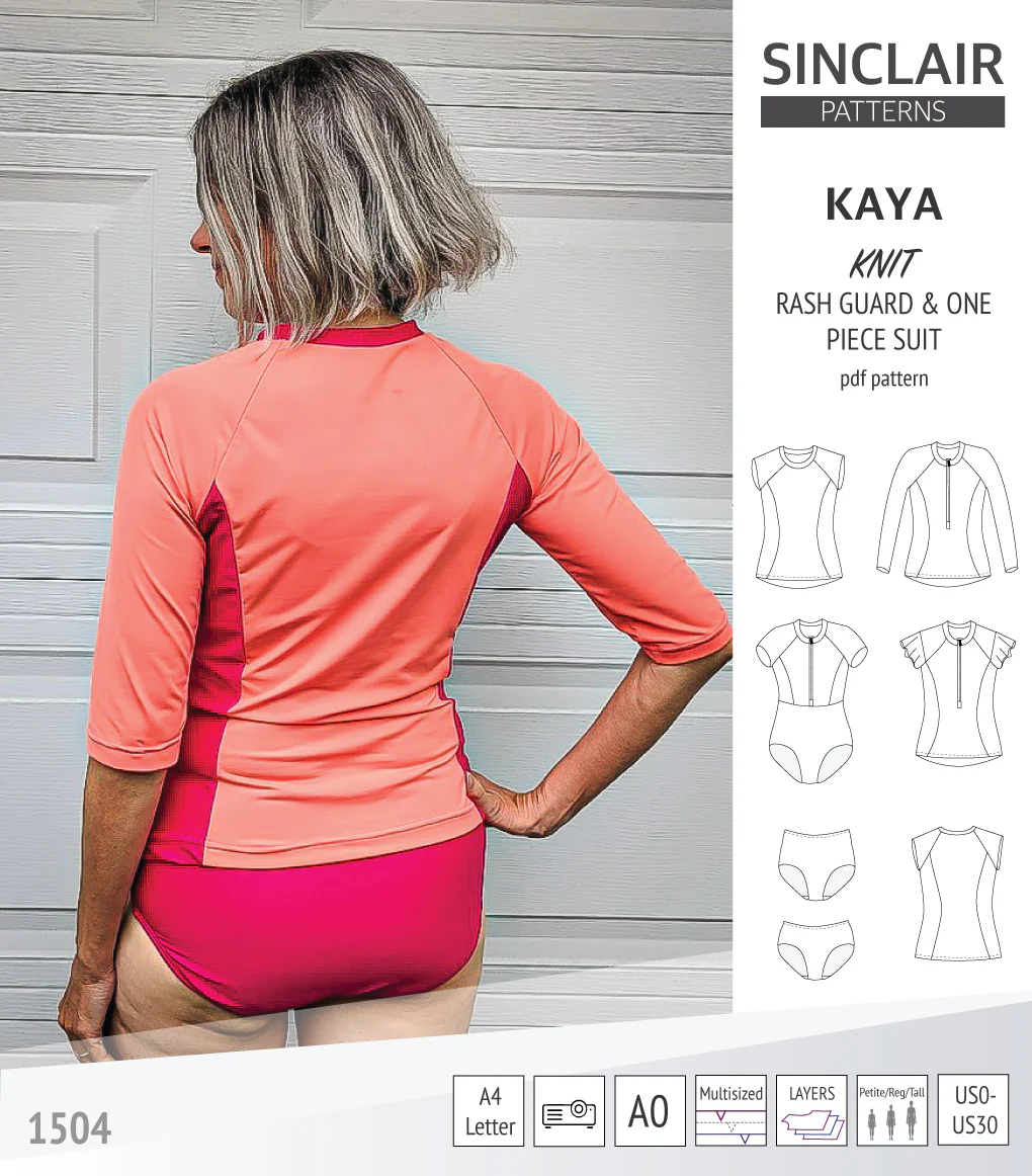Kaya rash guard, bottoms and one piece swimming suit (PDF) - Image 21
