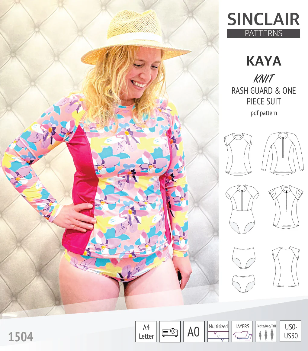 Kaya rash guard, bottoms and one piece swimming suit (PDF) - Image 22