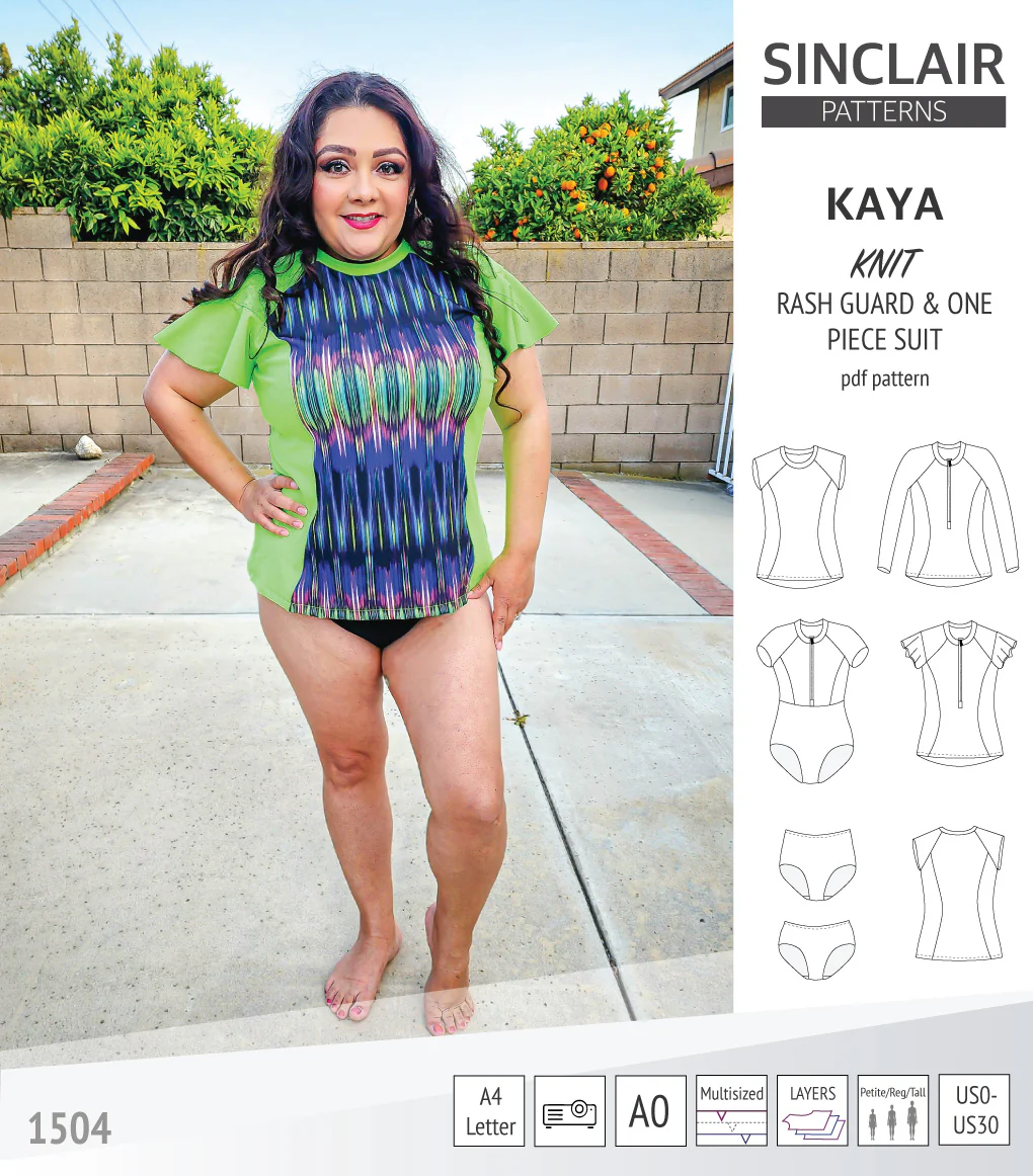 Kaya rash guard, bottoms and one piece swimming suit (PDF) - Image 23