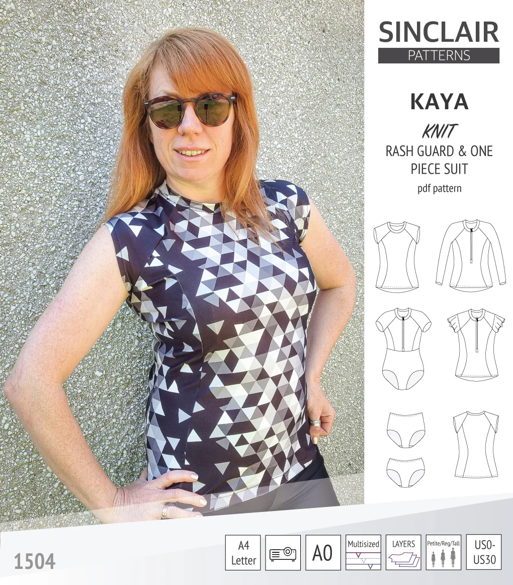 Kaya rash guard, bottoms and one piece swimming suit (PDF) - Image 24