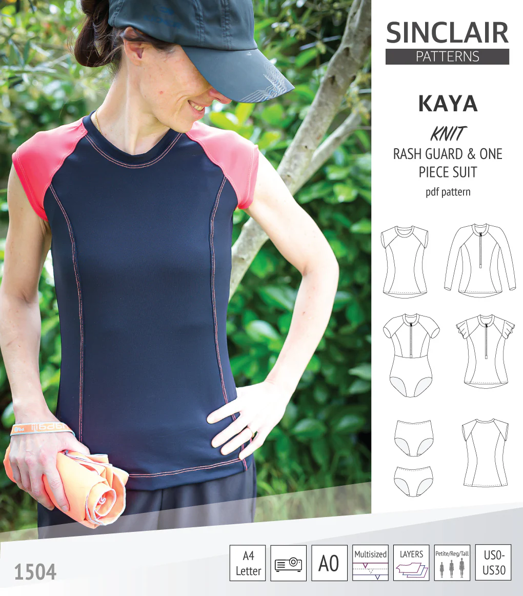 Kaya rash guard, bottoms and one piece swimming suit (PDF) - Image 25