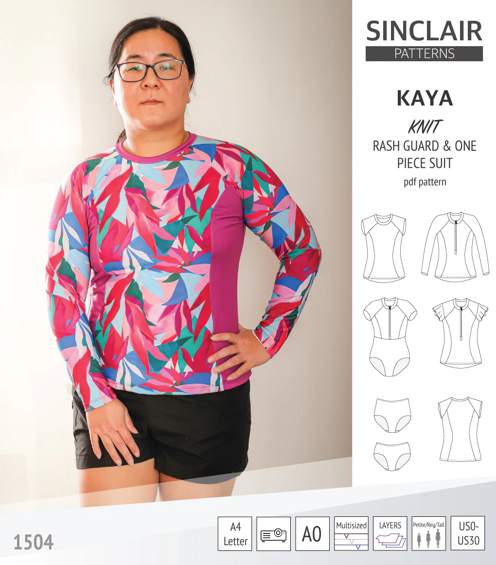 Kaya rash guard, bottoms and one piece swimming suit (PDF) - Image 26