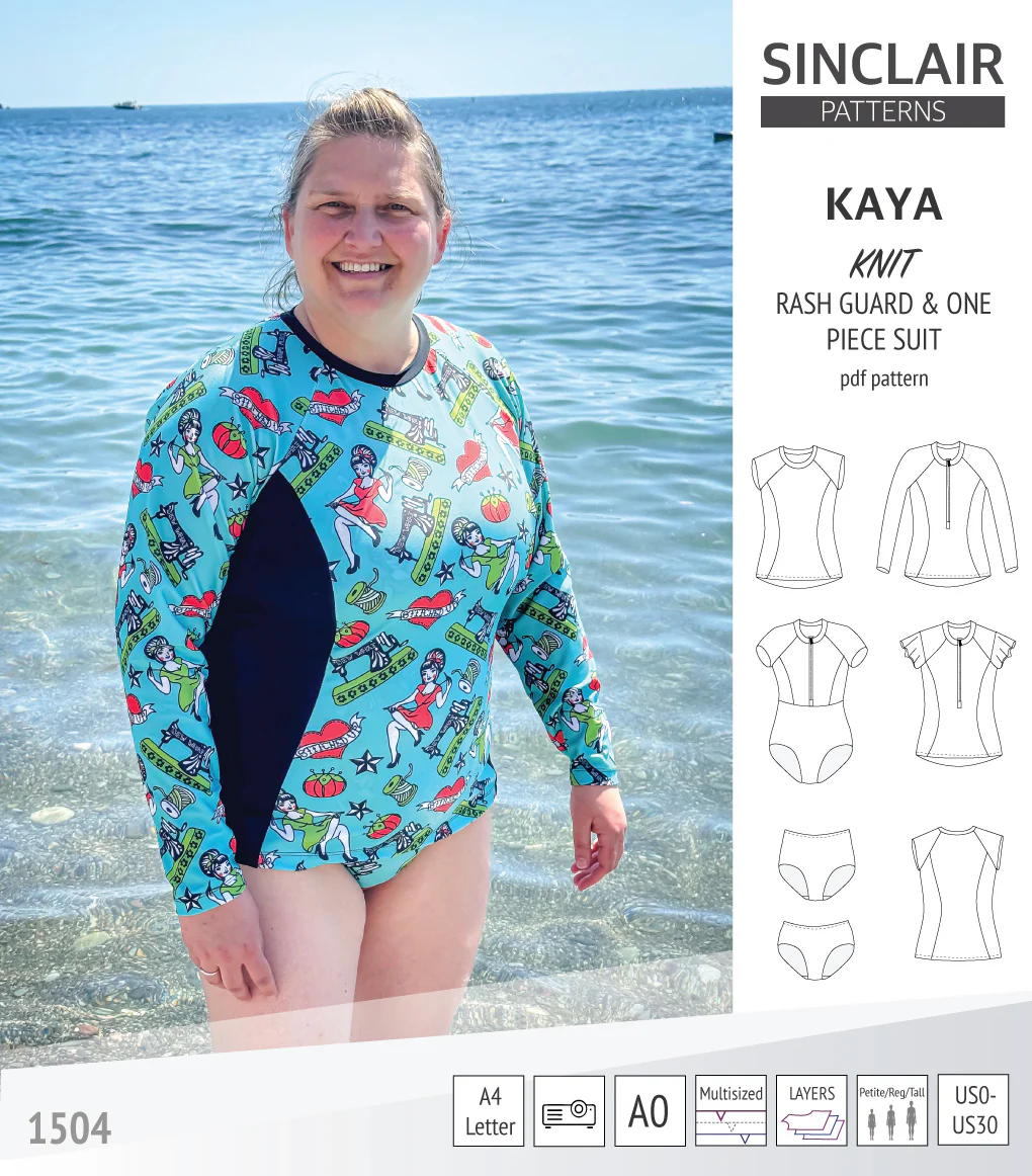 Kaya rash guard, bottoms and one piece swimming suit (PDF) - Image 27