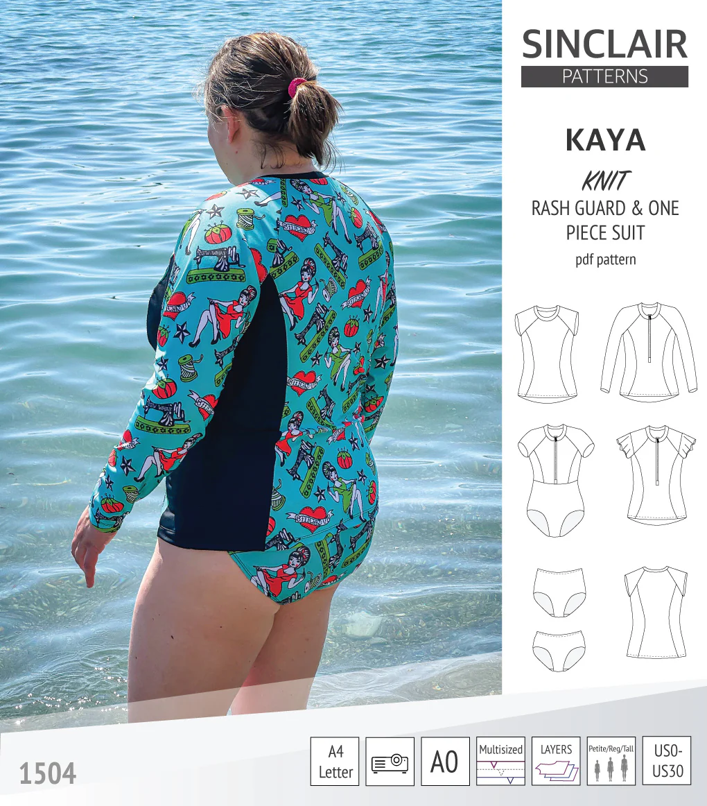 Kaya rash guard, bottoms and one piece swimming suit (PDF) - Image 28