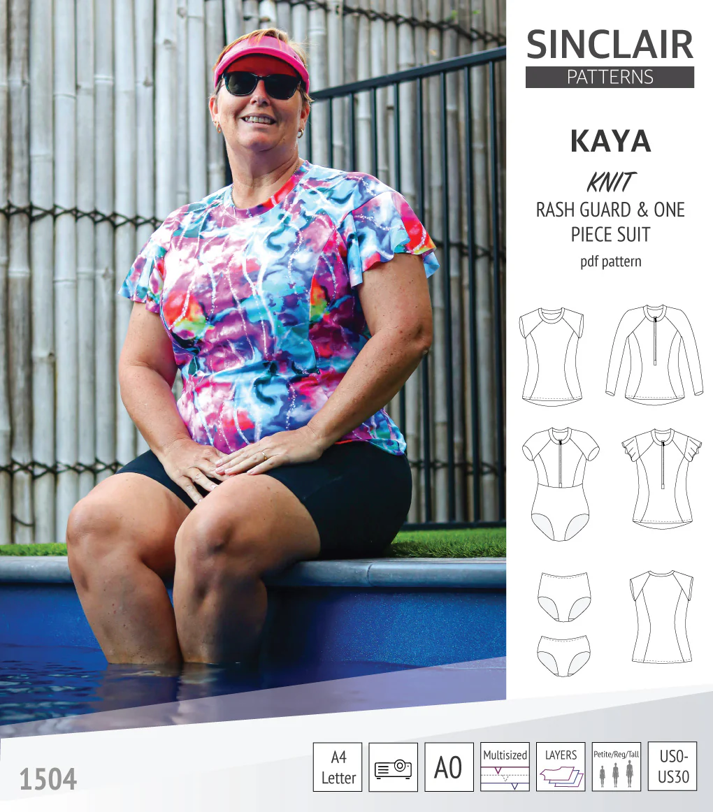 Kaya rash guard, bottoms and one piece swimming suit (PDF) - Image 29