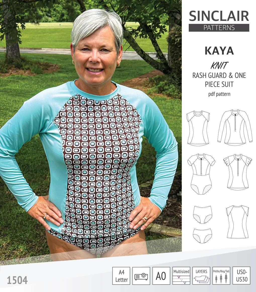Kaya rash guard, bottoms and one piece swimming suit (PDF) - Image 30