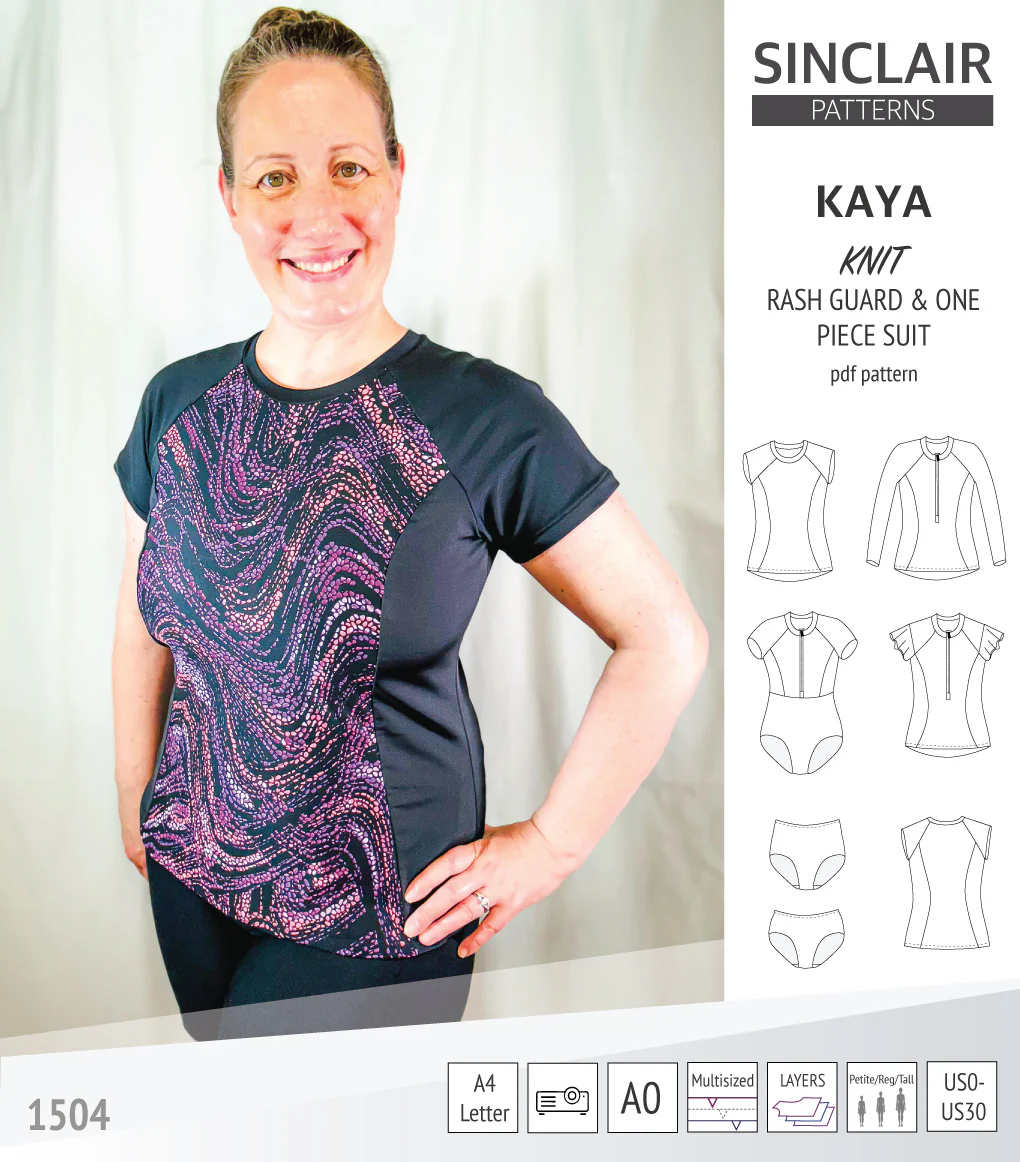 Kaya rash guard, bottoms and one piece swimming suit (PDF) - Image 31